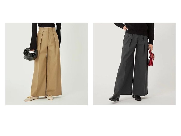 【green label relaxing / UNITED ARROWS/グリーンレーベル リラクシング / ユナイテッドアローズ】のチノ ワイド トラウザー パンツ 【パンツ通販】おすすめ！人気、トレンド、レディースファッションの通販 おすすめ人気トレンドファッション通販アイテム インテリア・キッズ・メンズ・レディースファッション・服の通販 founy(ファニー) https://founy.com/ ファッション Fashion レディースファッション WOMEN パンツ Pants おすすめ Recommend コイン コンパクト フラップ ポケット ワイド 夏 Summer 秋 Autumn/Fall |ID:crp329100000157088