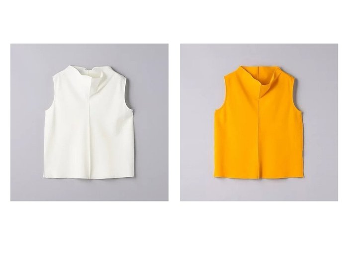 【UNITED ARROWS/ユナイテッドアローズ】のオフタートルネック ノースリーブ ブラウス 【トップス、カットソー通販】おすすめ！人気、トレンド、レディースファッションの通販 おすすめ人気トレンドファッション通販アイテム インテリア・キッズ・メンズ・レディースファッション・服の通販 founy(ファニー) https://founy.com/ ファッション Fashion レディースファッション WOMEN トップス・カットソー Tops/Tshirt キャミソール / ノースリーブ No Sleeves シャツ/ブラウス Shirts/Blouses タートルネック Turtleneck インナー カーディガン サロペット シンプル ジャケット ノースリーブ パターン |ID:crp329100000157240