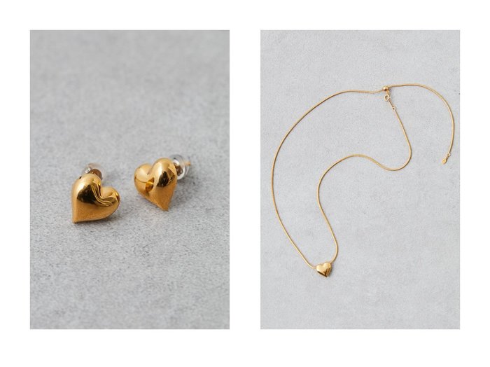 【GALLARDAGALANTE/ガリャルダガランテ】の【Hoaw.】Heartピアス/GOLD&【Hoaw.】Heartネックレス/GOLD 【2023-2024秋冬・A/W通販】おすすめ！人気、トレンド、レディースファッションの通販 おすすめ人気トレンドファッション通販アイテム インテリア・キッズ・メンズ・レディースファッション・服の通販 founy(ファニー) https://founy.com/ ファッション Fashion レディースファッション WOMEN ジュエリー Jewelry ネックレス Necklaces リング Rings イヤリング Earrings 2023年 2023 2023-2024秋冬・A/W AW/Autumn/Winter//FW/Fall-Winter/2023-2024 A/W・秋冬 AW・Autumn/Winter・FW・Fall-Winter アクセサリー エレガント シューズ シンプル ネックレス モチーフ |ID:crp329100000157405