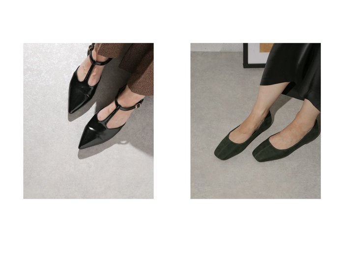 【nano universe/ナノ ユニバース】のTストラップフラットパンプス&スクエアトゥフラットパンプス おすすめ！人気、トレンド、レディースファッションの通販 おすすめ人気トレンドファッション通販アイテム 人気、トレンドファッション・服の通販 founy(ファニー) ファッション Fashion レディースファッション WOMEN シンプル フェイクスエード フラット A/W・秋冬 AW・Autumn/Winter・FW・Fall-Winter 2023年 2023 2023-2024秋冬・A/W AW/Autumn/Winter//FW/Fall-Winter/2023-2024 フェイクレザー ラップ |ID:crp329100000157418