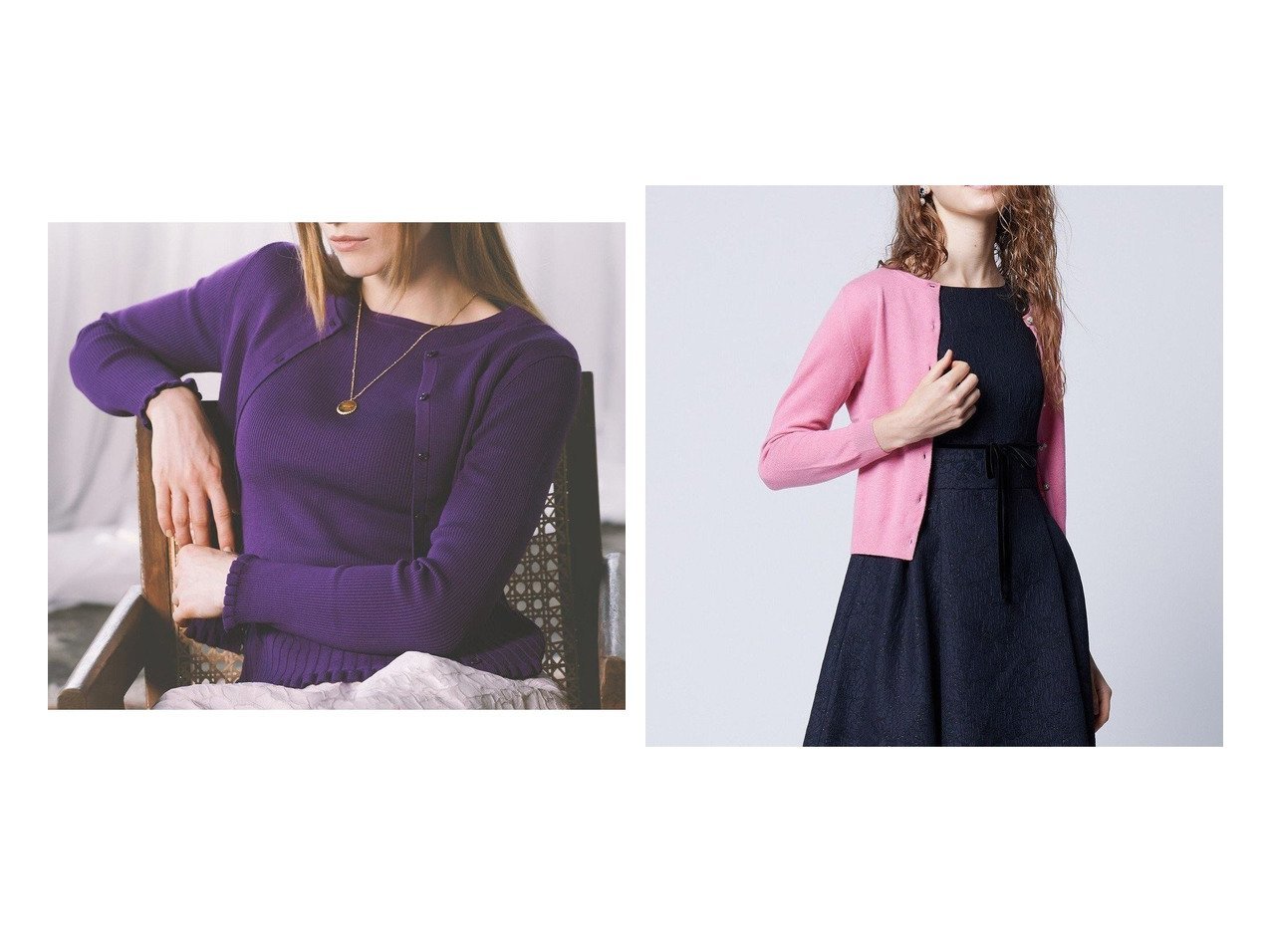 【TOCCA/トッカ】の【洗える!】RESONATE カーディガン&【洗える!】CASHMERE CARDIGAN カーディガン 【2023-2024秋冬・A/W通販】おすすめ！人気、トレンド、レディースファッションの通販  おすすめ人気トレンドファッション通販アイテム インテリア・キッズ・メンズ・レディースファッション・服の通販 founy(ファニー) 　ファッション　Fashion　レディースファッション　WOMEN　トップス・カットソー　Tops/Tshirt　カーディガン　Cardigans　送料無料　Free Shipping　カーディガン　洗える　パープル系　Purple　イエロー系　Yellow　ブラック系　Black　ベージュ系　Beige　レッド系　Red　グレー系　Gray　|ID:crp329100000157870