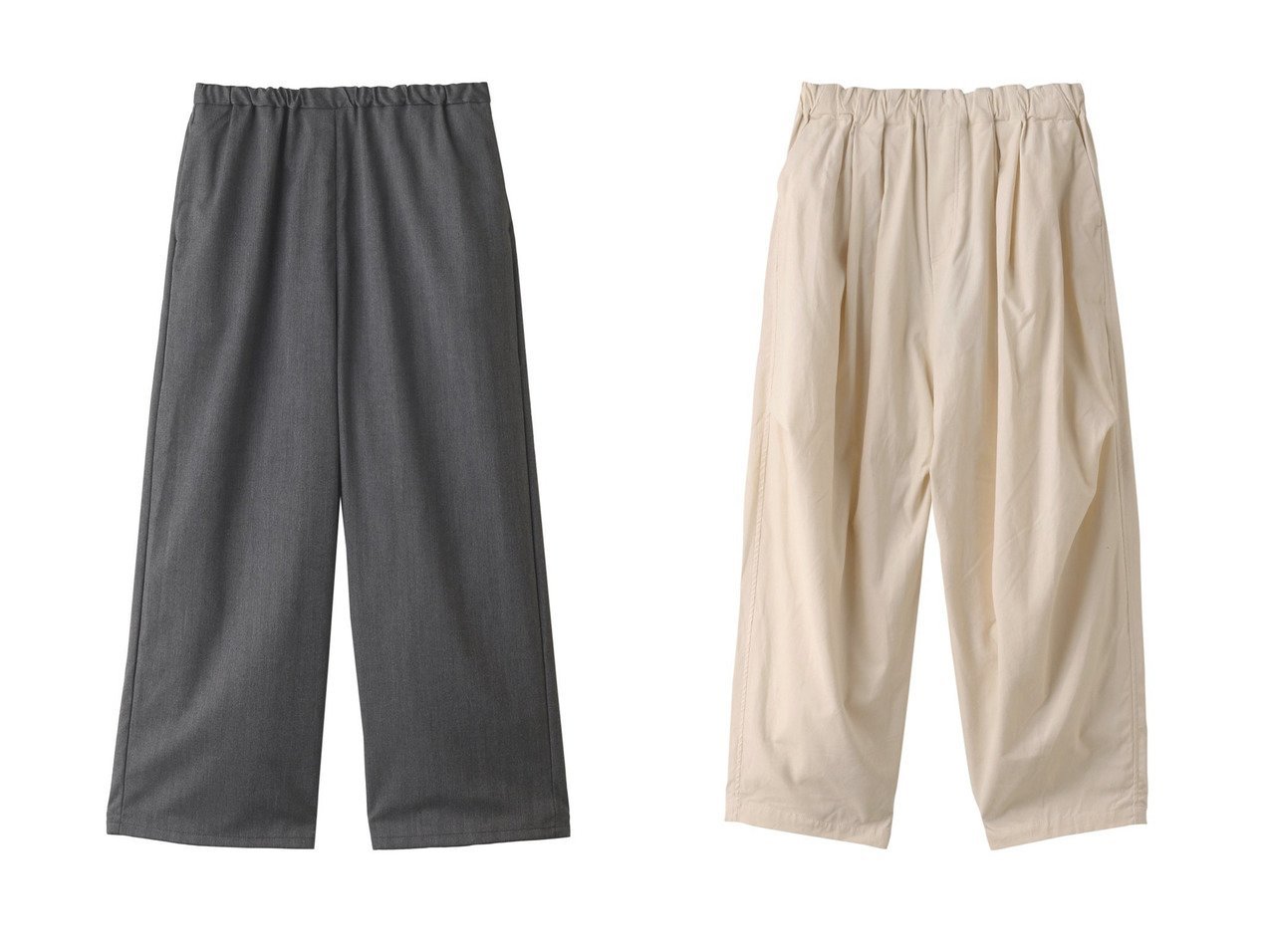 【mizuiro ind/ミズイロ インド】のcorduroy wide cargo PT パンツ&check wide easy PT パンツ 【パンツ通販】おすすめ！人気、トレンド、レディースファッションの通販   おすすめ人気トレンドファッション通販アイテム インテリア・キッズ・メンズ・レディースファッション・服の通販 founy(ファニー) 　ファッション　Fashion　レディースファッション　WOMEN　パンツ　Pants　2023年　2023　2023-2024秋冬・A/W　AW/Autumn/Winter//FW/Fall-Winter/2023-2024　A/W・秋冬　AW・Autumn/Winter・FW・Fall-Winter　おすすめ　Recommend　シンプル　セットアップ　チェック　ベスト　ワイド　秋　Autumn/Fall　S/S・春夏　SS・Spring/Summer　コーデュロイ　ドレープ　人気　夏　Summer　春　Spring　グレー系　Gray　ブラック系　Black　|ID:crp329100000157989