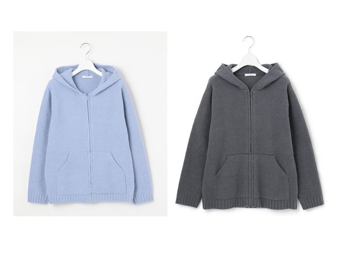 【NIJYUSANKU/23区】のボア ニットフーディー 【2023-2024秋冬・A/W 通販】おすすめ！人気、トレンド、レディースファッションの通販   おすすめ人気トレンドファッション通販アイテム インテリア・キッズ・メンズ・レディースファッション・服の通販 founy(ファニー) https://founy.com/ ファッション Fashion レディースファッション WOMEN トップス・カットソー Tops/Tshirt ニット Knit Tops パーカ Sweats パーカー モコモコ リラックス 冬 Winter A/W・秋冬 AW・Autumn/Winter・FW・Fall-Winter 再入荷 Restock/Back in Stock/Re Arrival 送料無料 Free Shipping |ID:crp329100000158309