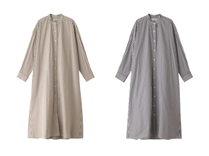 【heliopole/エリオポール】のC STRIPE ワンピース 【2023-2024秋冬・A/W　ワンピース、ドレス通販】おすすめ！人気、トレンド、レディースファッションの通販  おすすめ人気トレンドファッション通販アイテム インテリア・キッズ・メンズ・レディースファッション・服の通販 founy(ファニー) https://founy.com/ ファッション Fashion レディースファッション WOMEN ワンピース Dress チュニック Tunic 2023年 2023 2023春夏・S/S SS,Spring/Summer,2023 チュニック ブロード ロング 定番 Standard |ID:crp329100000158365