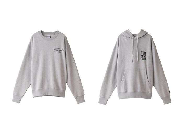 【PARROTT CANVAS/パロットキャンバス】のPARROTT CANVAS ロゴクルーネックスウェット&IN THE PARK フーディー 【2023-2024秋冬・A/W　トップス、カットソー通販】おすすめ！人気、トレンド、レディースファッションの通販  おすすめ人気トレンドファッション通販アイテム 人気、トレンドファッション・服の通販 founy(ファニー) ファッション Fashion レディースファッション WOMEN トップス・カットソー Tops/Tshirt シャツ/ブラウス Shirts/Blouses パーカ Sweats ロング / Tシャツ T-Shirts スウェット Sweat カットソー Cut and Sewn 2023年 2023 2023-2024秋冬・A/W AW/Autumn/Winter//FW/Fall-Winter/2023-2024 A/W・秋冬 AW・Autumn/Winter・FW・Fall-Winter おすすめ Recommend グラフィック フェミニン スウェット ボトム 今季 |ID:crp329100000158413