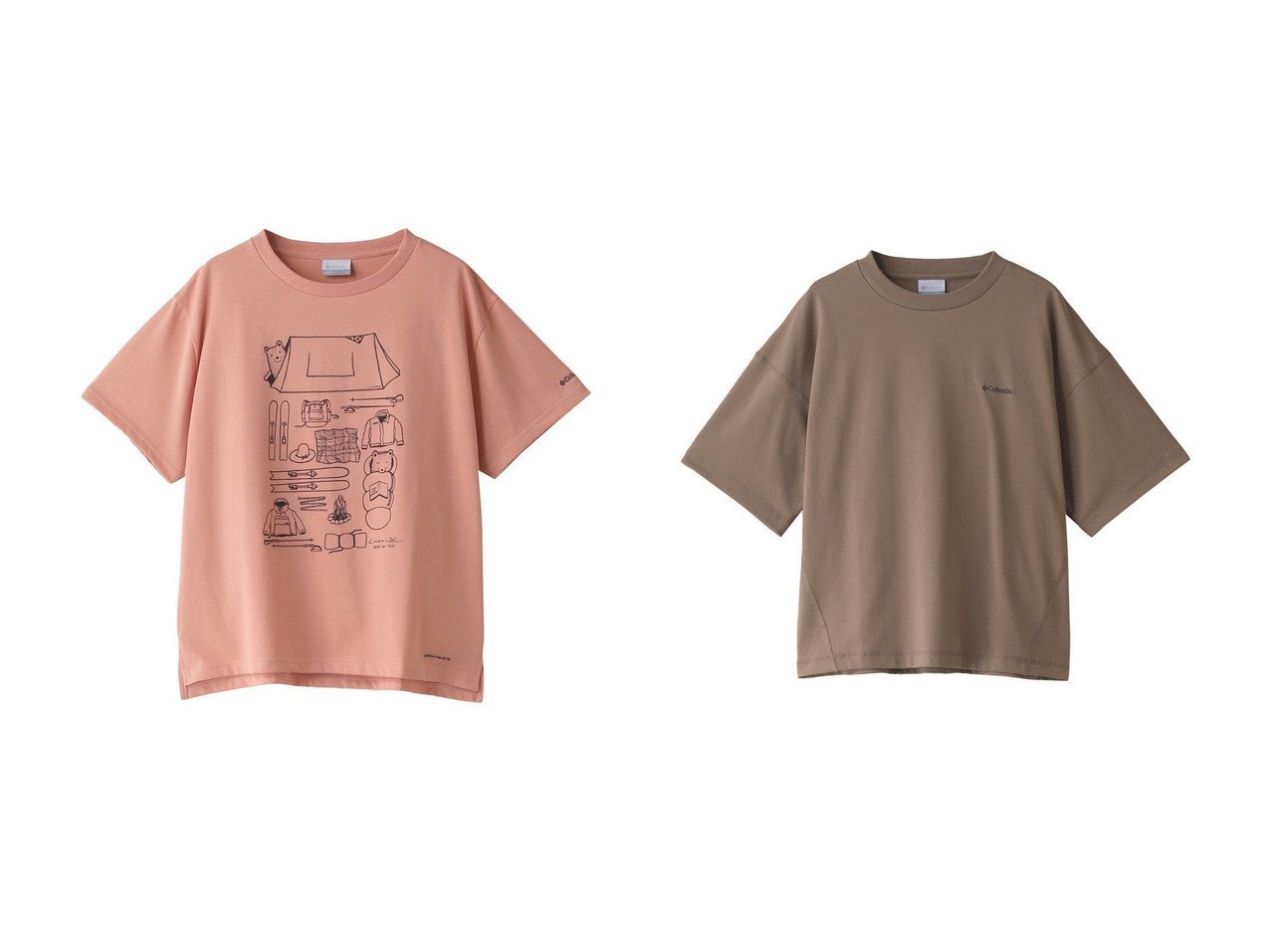 【Columbia/コロンビア】のレイクトゥーアベニューショートスリーブTシャツ&ホイットニーパークショートスリーブTシャツ 【2023-2024秋冬・A/W　トップス、カットソー通販】おすすめ！人気、トレンド、レディースファッションの通販  おすすめ人気トレンドファッション通販アイテム インテリア・キッズ・メンズ・レディースファッション・服の通販 founy(ファニー) 　ファッション　Fashion　レディースファッション　WOMEN　トップス・カットソー　Tops/Tshirt　シャツ/ブラウス　Shirts/Blouses　ロング / Tシャツ　T-Shirts　カットソー　Cut and Sewn　2023年　2023　2023-2024秋冬・A/W　AW/Autumn/Winter//FW/Fall-Winter/2023-2024　A/W・秋冬　AW・Autumn/Winter・FW・Fall-Winter　アウトドア　ショート　スリット　スリーブ　トレンド　フロント　ブロック　プリント　ブラック系　Black　ブラウン系　Brown　|ID:crp329100000158531