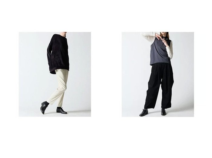 【mizuiro ind/ミズイロ インド】のコーデュロイワイドカーゴパンツ&スラブ生地センタープレスパンツ 【2023-2024秋冬・A/W パンツ通販】おすすめ！人気、トレンド、レディースファッションの通販   おすすめ人気トレンドファッション通販アイテム 人気、トレンドファッション・服の通販 founy(ファニー) ファッション Fashion レディースファッション WOMEN パンツ Pants A/W・秋冬 AW・Autumn/Winter・FW・Fall-Winter S/S・春夏 SS・Spring/Summer コーデュロイ ドレープ 人気 夏 Summer 春 Spring クラシック センター ツイード ネップ ミックス リラックス 秋 Autumn/Fall |ID:crp329100000158916