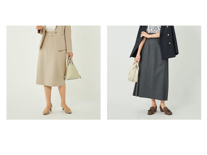 【green label relaxing / UNITED ARROWS/グリーンレーベル リラクシング / ユナイテッドアローズ】の【別注】キルト 90 スカート&ダブルクロス タイト スカート -ウォッシャブル・ストレッチ・防シワ・帯電防止- No04 【2023-2024秋冬・A/W スカート通販】おすすめ！人気、トレンド、レディースファッションの通販  おすすめ人気トレンドファッション通販アイテム 人気、トレンドファッション・服の通販 founy(ファニー) ファッション Fashion レディースファッション WOMEN スカート Skirt アンサンブル 秋 Autumn/Fall キルト クラシカル シンプル スウェット チェック 別注 無地 ロング 楽ちん 春 Spring ジャケット ストレッチ ストレート スーツ セットアップ タイトスカート ダブル 定番 Standard 人気 フォーマル フランス ポケット ワイド おすすめ Recommend |ID:crp329100000158953