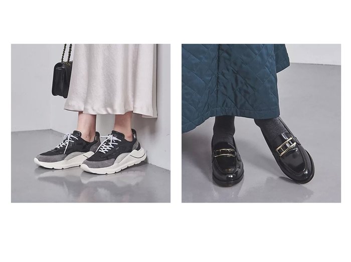 【UNITED ARROWS/ユナイテッドアローズ】の【別注】プレート ローファー&【別注】FUGA NYLN スニーカー 【2023-2024秋冬・A/W シューズ・靴、通販】おすすめ！人気、トレンド、レディースファッションの通販  おすすめ人気トレンドファッション通販アイテム インテリア・キッズ・メンズ・レディースファッション・服の通販 founy(ファニー) https://founy.com/ ファッション Fashion レディースファッション WOMEN エレガント シューズ スラックス センター デニム フィット プレート ベーシック 別注 マニッシュ サテン シンプル スニーカー 定番 Standard 人気 ロンドン |ID:crp329100000158969