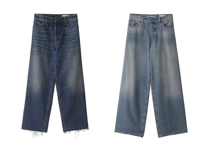 【martinique/マルティニーク】の【HAIKURE】BETTY MID BLUEパンツ&【HAIKURE】BETHANY MID BLUE-ASIAN FITパンツ 【2023-2024秋冬・A/W　パンツ通販】おすすめ！人気、トレンド、レディースファッションの通販 おすすめ人気トレンドファッション通販アイテム 人気、トレンドファッション・服の通販 founy(ファニー) ファッション Fashion レディースファッション WOMEN パンツ Pants デニムパンツ Denim Pants イタリア デニム ワイド センター |ID:crp329100000159112