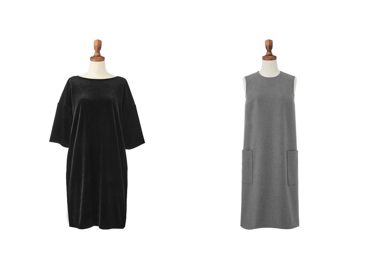 【DAISY LIN/デイジーリン】のVelour Dress Sophisticated Lady&DAISY TANK DRESS 【2023-2024秋冬・A/W　ワンピース、ドレス通販】おすすめ！人気、トレンド、レディースファッションの通販 おすすめ人気トレンドファッション通販アイテム インテリア・キッズ・メンズ・レディースファッション・服の通販 founy(ファニー) 　ファッション　Fashion　レディースファッション　WOMEN　ワンピース　Dress　ドレス　Party Dresses　チュニック　Tunic　カーディガン　ジャケット　チュニック　ハイネック　パッチ　ボックス　ポケット　人気　冬　Winter　アクセサリー　ウォッシャブル　エレガント　スリーブ　ドレス　ベージュ系　Beige　グレー系　Gray　ブラック系　Black　|ID:crp329100000159711