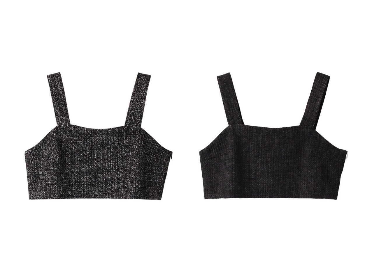 【MIDIUMISOLID/ミディウミソリッド】のBustier tops トップ 【2023-2024秋冬・A/W　トップス、カットソー通販】おすすめ！人気、トレンド、レディースファッションの通販 おすすめ人気トレンドファッション通販アイテム インテリア・キッズ・メンズ・レディースファッション・服の通販 founy(ファニー) 　ファッション　Fashion　レディースファッション　WOMEN　トップス・カットソー　Tops/Tshirt　キャミソール / ノースリーブ　No Sleeves　シャツ/ブラウス　Shirts/Blouses　ロング / Tシャツ　T-Shirts　カットソー　Cut and Sewn　ビスチェ　Bustier　インナー　カットソー　キャミソール　クロップド　ジャケット　タンク　トレンド　ブラウン系　Brown　グレー系　Gray　ブラック系　Black　|ID:crp329100000159793