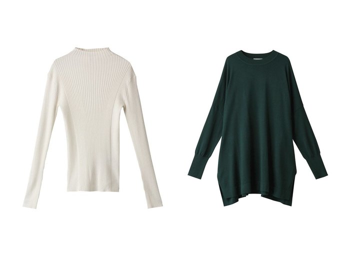 【1er Arrondissement/プルミエ アロンディスモン】のウォッシャブルウールワイドリブプルオーバー&ウォッシャブルウールワイドプルオーバー 【2023-2024秋冬・A/W　トップス、カットソー通販】おすすめ！人気、トレンド、レディースファッションの通販 おすすめ人気トレンドファッション通販アイテム インテリア・キッズ・メンズ・レディースファッション・服の通販 founy(ファニー) https://founy.com/ ファッション Fashion レディースファッション WOMEN トップス・カットソー Tops/Tshirt ニット Knit Tops プルオーバー Pullover シンプル スリット フロント ワイド 定番 Standard インナー フィット ボトルネック ワイドリブ |ID:crp329100000160190