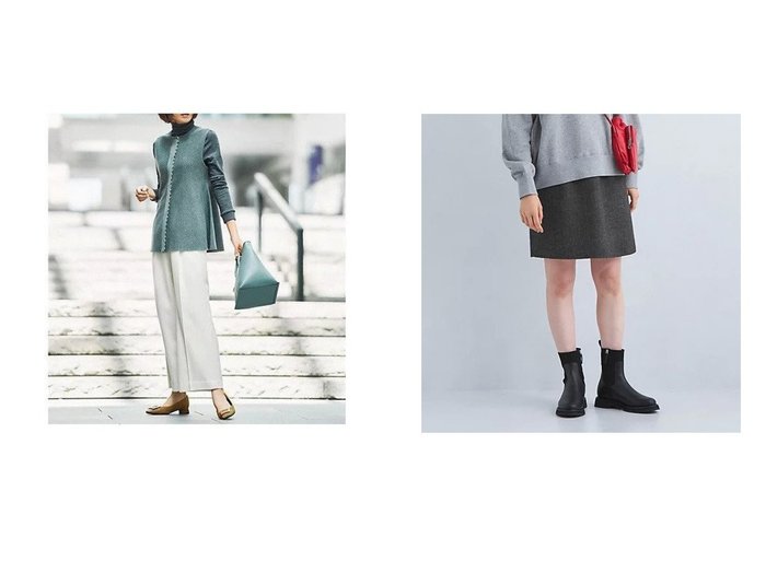 【green label relaxing / UNITED ARROWS/グリーンレーベル リラクシング / ユナイテッドアローズ】のリバー 2WAY ミディ スカート&ツイル バックゴム ワイド パンツ ホワイト -ウォッシャブル- 【2023-2024秋冬・A/W通販】おすすめ！人気、トレンド、レディースファッションの通販   おすすめ人気トレンドファッション通販アイテム インテリア・キッズ・メンズ・レディースファッション・服の通販 founy(ファニー) https://founy.com/ ファッション Fashion レディースファッション WOMEN パンツ Pants バッグ Bag スカート Skirt ウォッシャブル 秋 Autumn/Fall シンプル センター ツイル フェミニン ワイド 冬 Winter おすすめ Recommend |ID:crp329100000160393