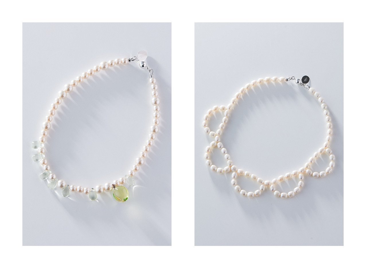 【ADER bijoux POP / KIDS/アデルビジュー ポップ】の【KIDS】Alice fruits glass pearl ネックレス&【KIDS】Juliette pearl collar ネックレス 【KIDS】子供服のおすすめ！人気トレンド・キッズファッションの通販   おすすめ人気トレンドファッション通販アイテム インテリア・キッズ・メンズ・レディースファッション・服の通販 founy(ファニー) 　ファッション　Fashion　キッズファッション　KIDS　ネックレス　ホワイト系　White　グリーン系　Green　|ID:crp329100000162532