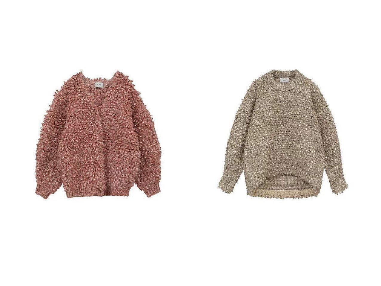 CLANE/クラネ】のMIX LOOP MOHAIR KNIT CARDIGAN&MIX LOOP MOHAIR KNIT