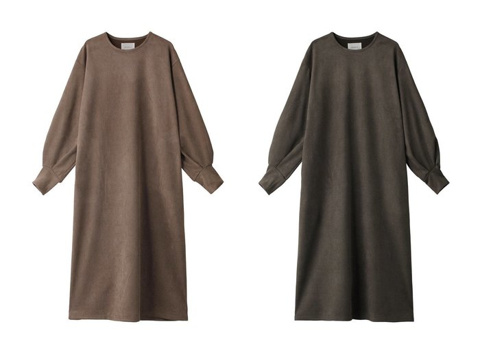 【MIDIUMISOLID/ミディウミソリッド】のsuede relax OP ワンピース 【2023-2024秋冬・A/W　ワンピース、ドレス通販】おすすめ！人気、トレンド、レディースファッションの通販  おすすめ人気トレンドファッション通販アイテム インテリア・キッズ・メンズ・レディースファッション・服の通販 founy(ファニー) https://founy.com/ ファッション Fashion レディースファッション WOMEN ワンピース Dress チュニック Tunic A/W・秋冬 AW・Autumn/Winter・FW・Fall-Winter シンプル スエード チュニック フェイクスエード ロング |ID:crp329100000163354