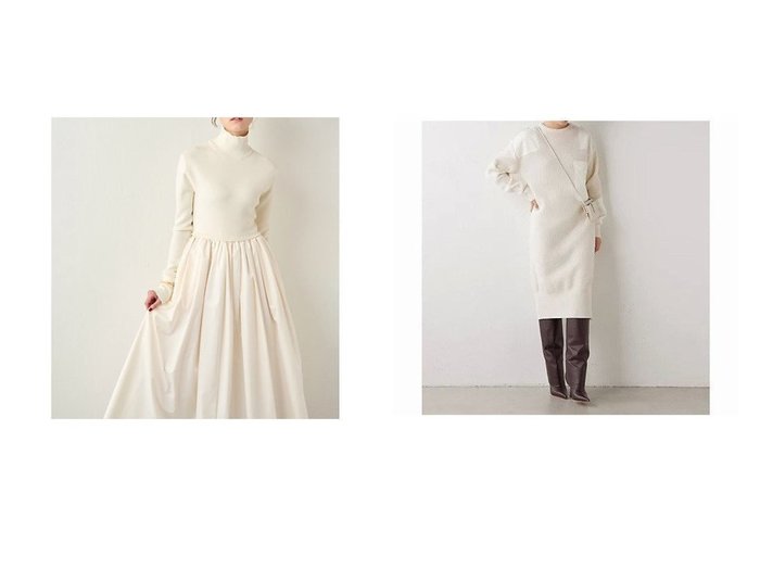 【Whim Gazette/ウィムガゼット】の2wayドッキングワンピース&パッチコンビニットワンピース 【2023-2024秋冬・A/W　ワンピース、ドレス通販】おすすめ！人気、トレンド、レディースファッションの通販  おすすめ人気トレンドファッション通販アイテム インテリア・キッズ・メンズ・レディースファッション・服の通販 founy(ファニー) https://founy.com/ ファッション Fashion レディースファッション WOMEN ワンピース Dress ニットワンピース Knit Dresses バランス フィット ポケット ミリタリー 2023年 2023 2023-2024秋冬・A/W AW/Autumn/Winter//FW/Fall-Winter/2023-2024 |ID:crp329100000163377