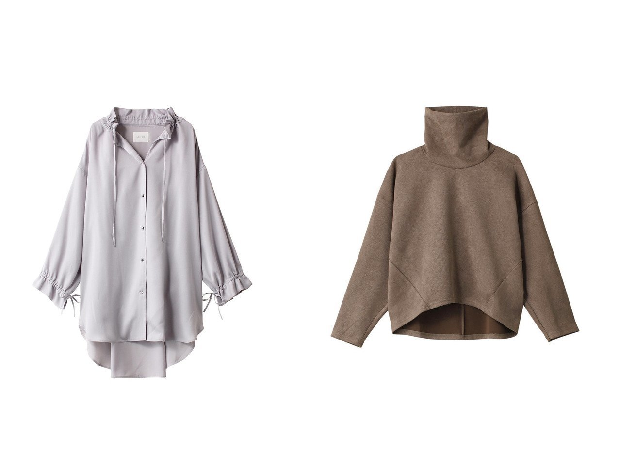 【MIDIUMISOLID/ミディウミソリッド】のspindle gathered blouse ブラウス&O プルオーバー 【2023-2024秋冬・A/W　トップス、カットソー通販】おすすめ！人気、トレンド、レディースファッションの通販   おすすめ人気トレンドファッション通販アイテム インテリア・キッズ・メンズ・レディースファッション・服の通販 founy(ファニー) 　ファッション　Fashion　レディースファッション　WOMEN　トップス・カットソー　Tops/Tshirt　シャツ/ブラウス　Shirts/Blouses　プルオーバー　Pullover　ギャザー　シンプル　スリーブ　チュニック　フラット　フリル　リボン　ロング　イエロー系　Yellow　グレー系　Gray　ブラック系　Black　|ID:crp329100000163423