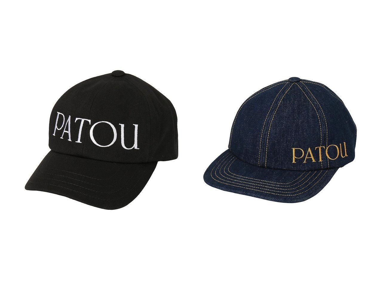 【PATOU/パトゥ】の【UNISEX】コットン PATOU CAP&【UNISEX】オーガニックコットンデニム製 PATOU CAP 【帽子、ハット、キャップ通販 2023-2024秋冬・A/W 冬コーデ】おすすめ！人気、トレンド、レディースファッションの通販 おすすめ人気トレンドファッション通販アイテム インテリア・キッズ・メンズ・レディースファッション・服の通販 founy(ファニー) 　ファッション　Fashion　レディースファッション　WOMEN　帽子　Hats　UNISEX　キャップ　帽子　ブラック系　Black　ブルー系　Blue　|ID:crp329100000164009