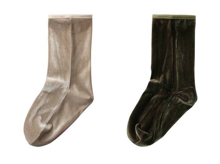 【Whim Gazette/ウィムガゼット】の【SIMONE WILD】VELVET ANKLE SOCKS 【ファッション雑貨　通販】おすすめ！人気、トレンド、レディースファッションの通販  おすすめ人気トレンドファッション通販アイテム インテリア・キッズ・メンズ・レディースファッション・服の通販 founy(ファニー) https://founy.com/ ファッション Fashion レディースファッション WOMEN ソックス Socks レッグウェア Legwear サンダル ソックス ベルベット |ID:crp329100000164532