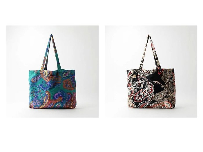 【green label relaxing / UNITED ARROWS/グリーンレーベル リラクシング / ユナイテッドアローズ】の【別注】ペイズリー バッグ 【バッグ・鞄 通販 2024春夏 S/S 春 夏コーデ通販】おすすめ！人気、トレンド、レディースファッションの通販   おすすめ人気トレンドファッション通販アイテム インテリア・キッズ・メンズ・レディースファッション・服の通販 founy(ファニー) https://founy.com/ ファッション Fashion レディースファッション WOMEN バッグ Bag インド コレクション シンプル スカーフ ストール トレンド プリント ベスト ベロア ペイズリー 別注 |ID:crp329100000165572