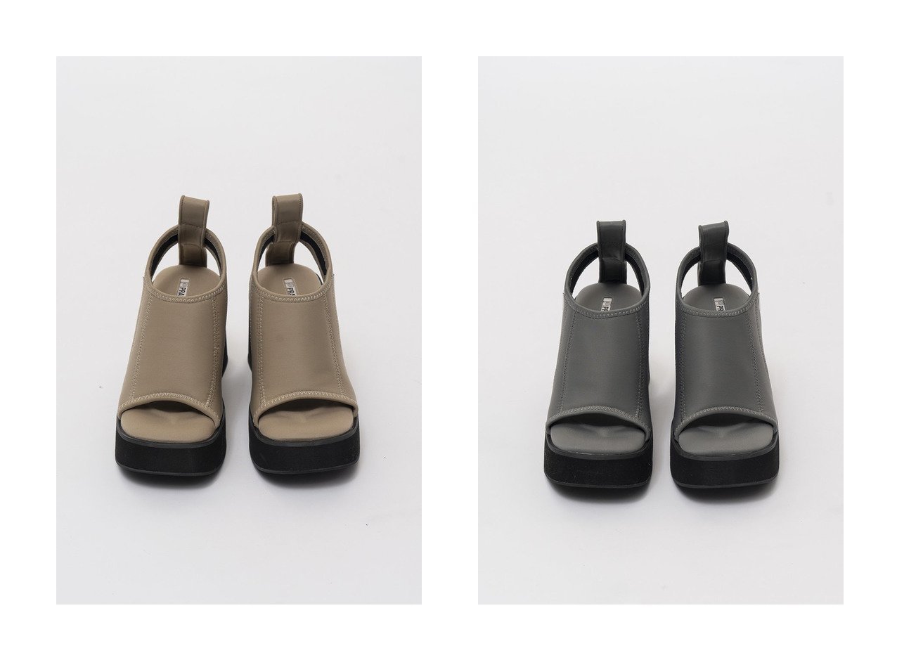 【PRANK PROJECT/プランク プロジェクト】のプラットフォームオープンサンダル Platform Open Sandals 【コーディネート通販】おすすめ！人気、トレンド、レディースファッションの通販  おすすめ人気トレンドファッション通販アイテム インテリア・キッズ・メンズ・レディースファッション・服の通販 founy(ファニー) 　ファッション　Fashion　レディースファッション　WOMEN　2024年　2024　2024春夏・S/S　SS,Spring/Summer,2024　A/W・秋冬　AW・Autumn/Winter・FW・Fall-Winter　S/S・春夏　SS・Spring/Summer　サンダル　ストレッチ　スーツ　プレート　夏　Summer　春　Spring　グレー系　Gray　ブラック系　Black　ベージュ系　Beige　|ID:crp329100000166748
