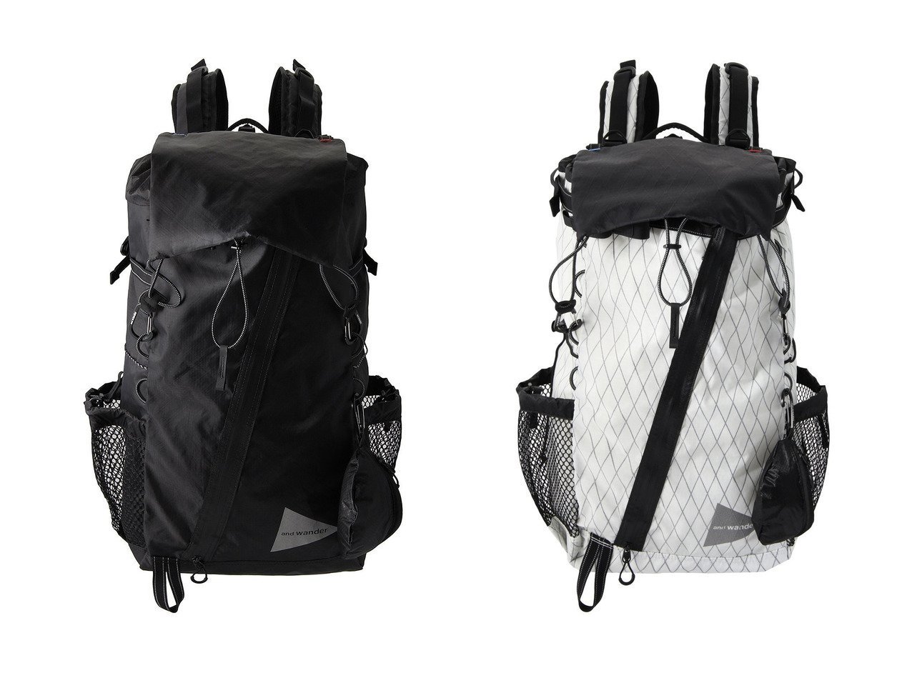 【and wander/アンドワンダー】の【UNISEX】X-Pac 30L backpack&【UNISEX】ECOPAK 30L backpack 【デイリーから温泉旅行、国内旅行、海外旅行まで幅広いシーンで大活躍するバッグ通販 】おすすめ！人気、トレンド、レディースファッションの通販  おすすめ人気トレンドファッション通販アイテム インテリア・キッズ・メンズ・レディースファッション・服の通販 founy(ファニー) 　ファッション　Fashion　レディースファッション　WOMEN　バッグ　Bag　UNISEX　コーティング　シリコン　フロント　ポケット　リュック　旅行　Travel　軽量　アウトドア　シンプル　ホワイト系　White　|ID:crp329100000167851