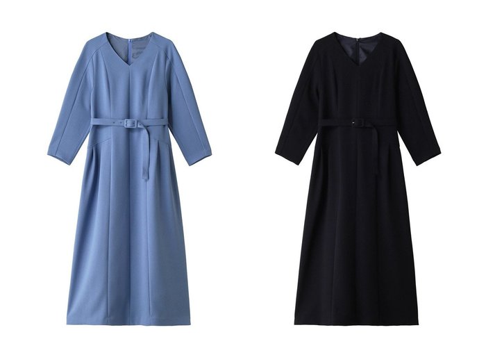 【allureville/アルアバイル】のダブルアムンゼンNタックワンピース 【ワンピース、ドレス 通販 2024春夏 S/S 春 夏コーデ通販】おすすめ！人気、トレンド、レディースファッションの通販   おすすめ人気トレンドファッション通販アイテム インテリア・キッズ・メンズ・レディースファッション・服の通販 founy(ファニー) https://founy.com/ ファッション Fashion レディースファッション WOMEN ワンピース Dress チュニック Tunic 2024年 2024 2024春夏・S/S SS,Spring/Summer,2024 A/W・秋冬 AW・Autumn/Winter・FW・Fall-Winter S/S・春夏 SS・Spring/Summer シューズ チュニック デコルテ モダン ロング 夏 Summer 春 Spring |ID:crp329100000168330