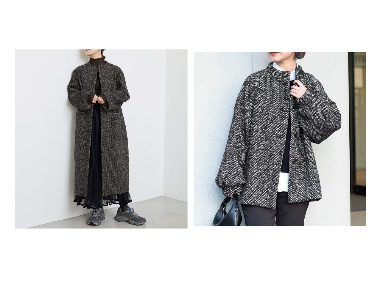 イエナ リングツイードボトルネックコート 【公式通販】