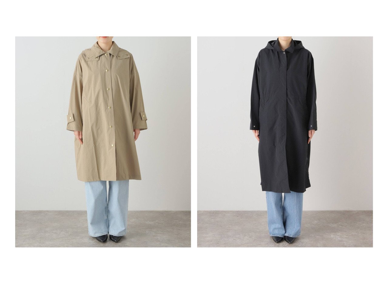 【IENA/イエナ】の【TRADITIONAL WEATHERWEAR】PACKABLE MALTON HOOD LONG ロングコート&【ノースフェイス】ROLLPACK CT WOMENS ロングコート 【S/S 春 夏コーデ通販】おすすめ！人気、トレンド、レディースファッションの通販  おすすめ人気トレンドファッション通販アイテム インテリア・キッズ・メンズ・レディースファッション・服の通販 founy(ファニー) 　ファッション　Fashion　レディースファッション　WOMEN　アウター　Coat Outerwear　コート　Coats　2024年　2024　2024春夏・S/S　SS,Spring/Summer,2024　コレクション　ロング　ブラック系　Black　ベージュ系　Beige　|ID:crp329100000175984