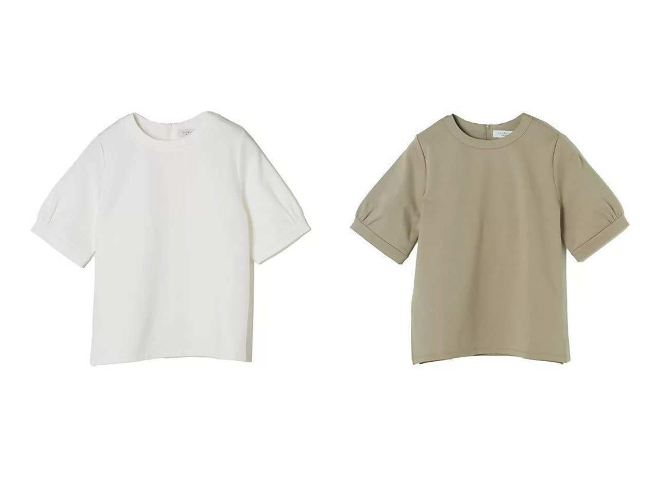 【E by eclat/イーバイエクラ】のCol Pierrot for E by eclat ふんわり袖トップス 【トップス、カットソー 通販 2024春夏 S/S 春 夏コーデ通販】おすすめ！人気、トレンド、レディースファッションの通販  おすすめ人気トレンドファッション通販アイテム インテリア・キッズ・メンズ・レディースファッション・服の通販 founy(ファニー) 　ファッション　Fashion　レディースファッション　WOMEN　トップス・カットソー　Tops/Tshirt　ギャザー　Gather　コンパクト　Compact　スリット　Slit　バランス　Balance　ボトム　Bottom　エレガント 上品　Elegant　洗える　Washable　ブラック系　Black　ホワイト系　White　グレー系　Gray　ベージュ系　Beige　|ID:crp329100000182214