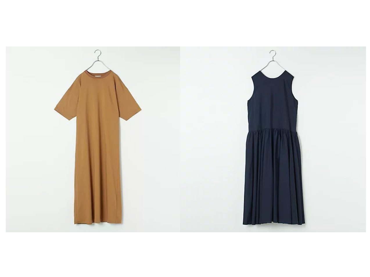 【SLOANE/スローン】の【LEE別注】【洗える】COOLMAX美シルエットワンピース&【ADAWAS/アダワス】の【LEE別注】【洗える】微光沢ギャザーワンピース 【ワンピース、ドレス通販 2024夏 S/S Summer 夏コーデ 通販】おすすめ！人気、トレンド、レディースファッションの通販  おすすめ人気トレンドファッション通販アイテム インテリア・キッズ・メンズ・レディースファッション・服の通販 founy(ファニー) 　ファッション　Fashion　レディースファッション　WOMEN　ワンピース　Dress　シンプル　Simple　別注　Special Order　吸水　Water Absorption　洗える　Washable　ブルー系　Blue　|ID:crp329100000182758