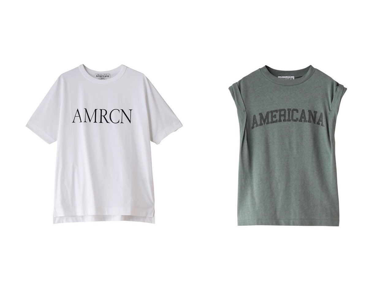 【Americana/アメリカーナ】のインド超長綿天竺 プリントTシャツ&コットン ベルギーリネン天竺 ロールアップ Tシャツ 【トップス、カットソー通販 2024夏 S/S Summer 夏コーデ 通販】おすすめ！人気、トレンド、レディースファッションの通販  おすすめ人気トレンドファッション通販アイテム インテリア・キッズ・メンズ・レディースファッション・服の通販 founy(ファニー) 　ファッション　Fashion　レディースファッション　WOMEN　トップス・カットソー　Tops/Tshirt　シャツ/ブラウス　Shirts/Blouses　ロング / Tシャツ　T-Shirts　カットソー　Cut and Sewn　ショート　Short　スリーブ　Sleeve　フレア　Flare　ボトム　Bottom　リネン　Linen　ロールアップ　Roll Up　ワイド　Wide　NEW・新作・新着・新入荷　New Arrivals　ホワイト系　White　グリーン系　Green　|ID:crp329100000182856