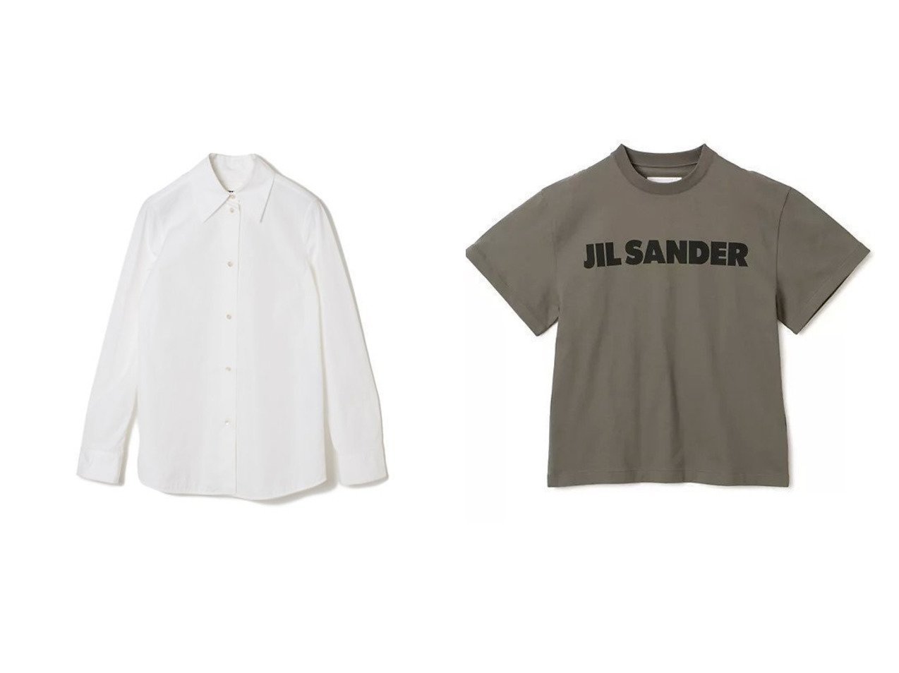 【JIL SANDER/ジル サンダー】のT-SHIRT SS&シャツ 【トップス、カットソー通販 2024夏 S/S Summer 夏コーデ 通販】おすすめ！人気、トレンド、レディースファッションの通販  おすすめ人気トレンドファッション通販アイテム インテリア・キッズ・メンズ・レディースファッション・服の通販 founy(ファニー) 　ファッション　Fashion　レディースファッション　WOMEN　トップス・カットソー　Tops/Tshirt　シャツ/ブラウス　Shirts/Blouses　ロング / Tシャツ　T-Shirts　2024年　2024　2024春夏・S/S　Ss,Spring/Summer,2024　バランス　Balance　リラックス　Relax　ワイド　Wide　洗える　Washable　定番　Standard　長袖　Long Sleeve　グリーン系　Green　ホワイト系　White　|ID:crp329100000183169