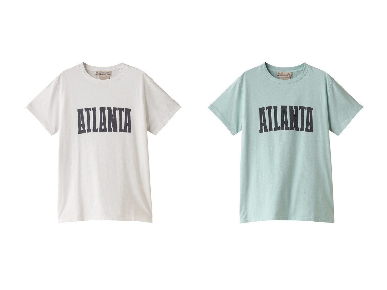 【DESIGN WORKS/デザイン ワークス】のREMI RELIEF ロゴTシャツ ATRANRA 【別注、限定、コラボなど 通販 2024夏 S/S Summer 夏コーデ 通販】おすすめ！人気、トレンド、レディースファッションの通販   おすすめ人気トレンドファッション通販アイテム インテリア・キッズ・メンズ・レディースファッション・服の通販 founy(ファニー) 　ファッション　Fashion　レディースファッション　WOMEN　トップス・カットソー　Tops/Tshirt　シャツ/ブラウス　Shirts/Blouses　ロング / Tシャツ　T-Shirts　カットソー　Cut and Sewn　ショート　Short　スタイリッシュ　Stylish　スマート　Smart　スリーブ　Sleeve　ベーシック　Basic　再入荷　Restock/Back In Stock/Re Arrival　別注　Special Order　ホワイト系　White　グリーン系　Green　|ID:crp329100000183506