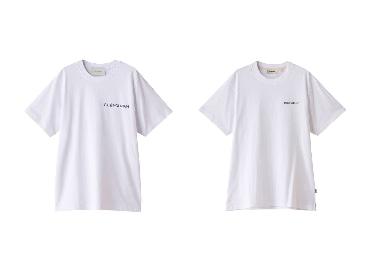 【THIRD MAGAZINE/サードマガジン】の【CAFE MOUNTAIN】クラブハウスTシャツ&【POMPEII】BURGUERS Tシャツ 【トップス、カットソー通販 2024夏 S/S Summer 夏コーデ 通販】おすすめ！人気、トレンド、レディースファッションの通販   おすすめ人気トレンドファッション通販アイテム インテリア・キッズ・メンズ・レディースファッション・服の通販 founy(ファニー) 　ファッション　Fashion　レディースファッション　WOMEN　トップス・カットソー　Tops/Tshirt　シャツ/ブラウス　Shirts/Blouses　ロング / Tシャツ　T-Shirts　カットソー　Cut and Sewn　アウトドア　Outdoor　クラシック　Classic　ショート　Short　スリーブ　Sleeve　バランス　Balance　プリント　Print　半袖　Short Sleeve　NEW・新作・新着・新入荷　New Arrivals　ホワイト系　White　ブラック系　Black　|ID:crp329100000184377