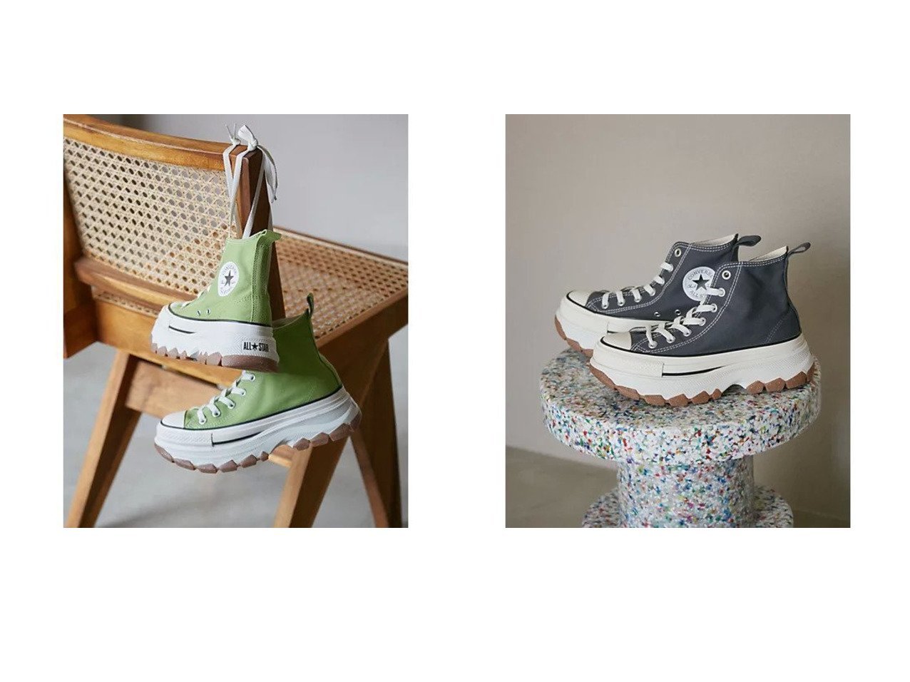 【Juze/ジュゼ】の【CONVERSE】 ALLSTAR(R) TREKWAVE HI【WEB限定】 【シューズ・靴 通販 2024夏 S/S Summer 夏コーデ 通販】おすすめ！人気、トレンド、レディースファッションの通販   おすすめ人気トレンドファッション通販アイテム インテリア・キッズ・メンズ・レディースファッション・服の通販 founy(ファニー) 　ファッション　Fashion　レディースファッション　WOMEN　クラシック　Classic　シューズ　Shoes　スポーツ　Sports　ベーシック　Basic　定番　Standard　グリーン系　Green　グレー系　Gray　|ID:crp329100000185095