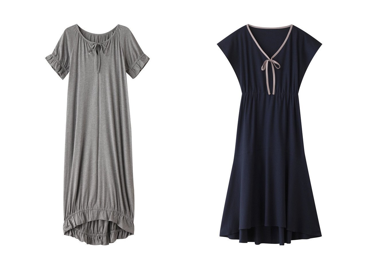 【Foo Tokyo/フートーキョー】のSuvin Cotton Long Onepiece&Royal Organic Cotton Flare Dress 【ワンピース、ドレス通販 2024夏 S/S Summer 夏コーデ 通販】おすすめ！人気、トレンド、レディースファッションの通販   おすすめ人気トレンドファッション通販アイテム インテリア・キッズ・メンズ・レディースファッション・服の通販 founy(ファニー) 　ファッション　Fashion　レディースファッション　WOMEN　ワンピース　Dress　ドレス　Party Dresses　シルク　Silk　フリル　Frills　ロング　Long　エレガント 上品　Elegant　NEW・新作・新着・新入荷　New Arrivals　ブルー系　Blue　グレー系　Gray　|ID:crp329100000185422