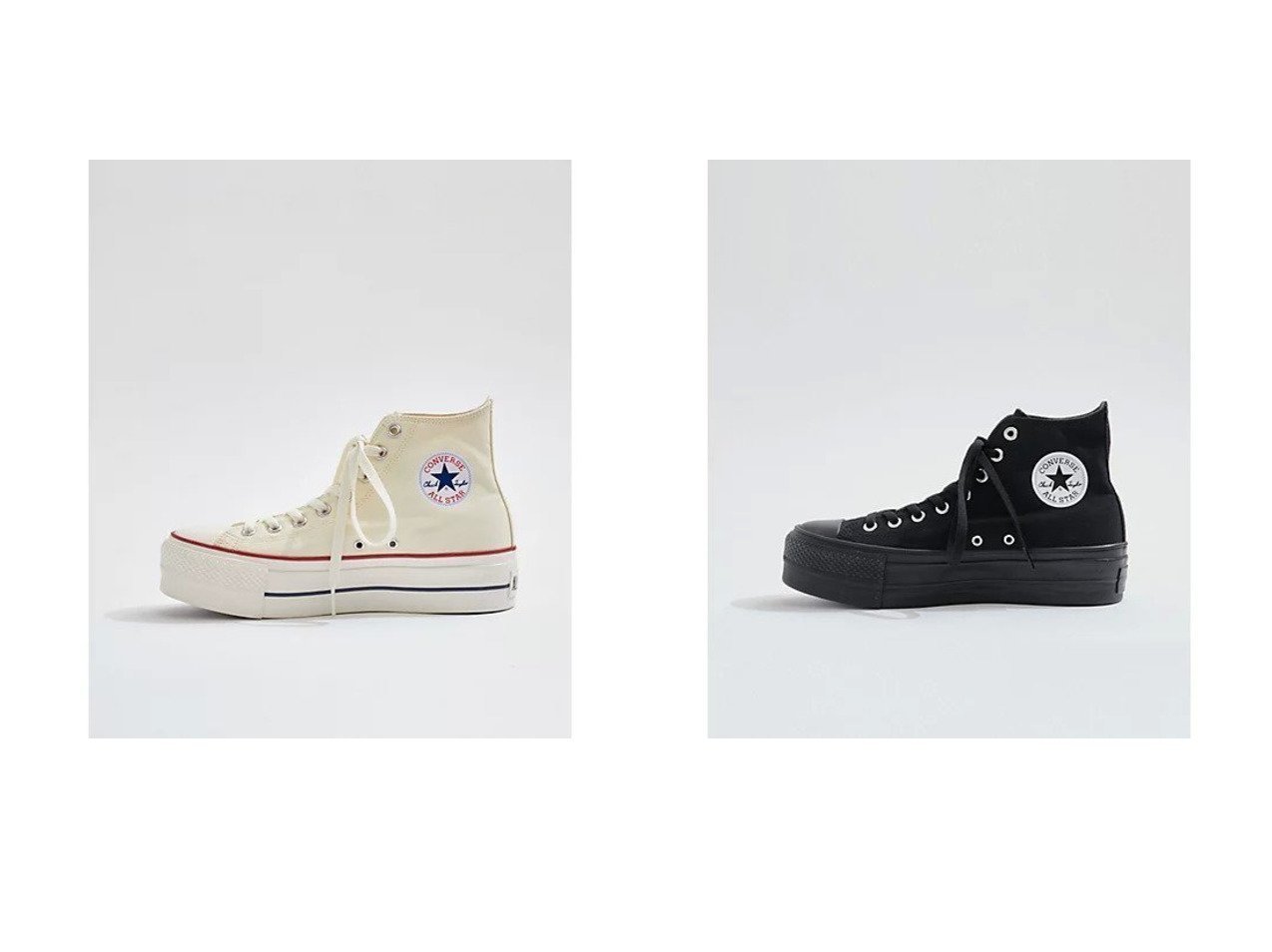 【Juze/ジュゼ】の【CONVERSE】 ALLSTAR(R) LIFTED HI【WEB限定】 【シューズ・靴 2024夏 S/S Summer 夏コーデ 通販】おすすめ！人気、トレンド、レディースファッションの通販   おすすめ人気トレンドファッション通販アイテム インテリア・キッズ・メンズ・レディースファッション・服の通販 founy(ファニー) 　ファッション　Fashion　レディースファッション　WOMEN　クッション　Cushion　クラシック　Classic　クール　Cool　軽量　Lightweight　シューズ　Shoes　スポーツ　Sports　フォーム　Form　グレー系　Gray　ブラック系　Black　|ID:crp329100000185655