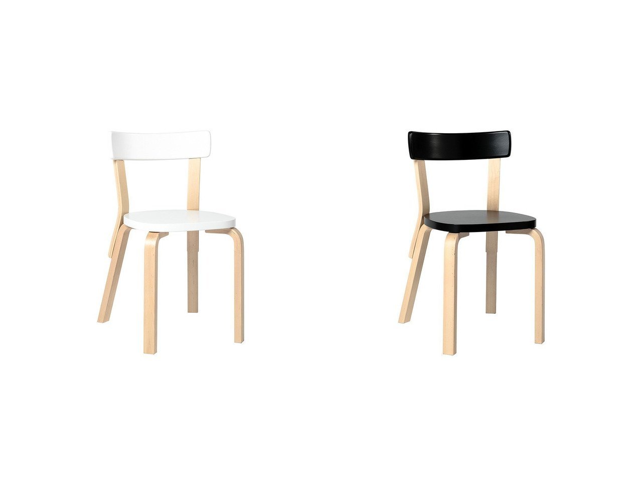 【artek/アルテック】のチェア 69&チェア 69 【FURNITURE】おすすめ！人気、インテリア雑貨、家具の通販  おすすめ人気トレンドファッション通販アイテム インテリア・キッズ・メンズ・レディースファッション・服の通販 founy(ファニー) 　ホワイト系　White　ブラック系　Black　|ID:crp329100000186751