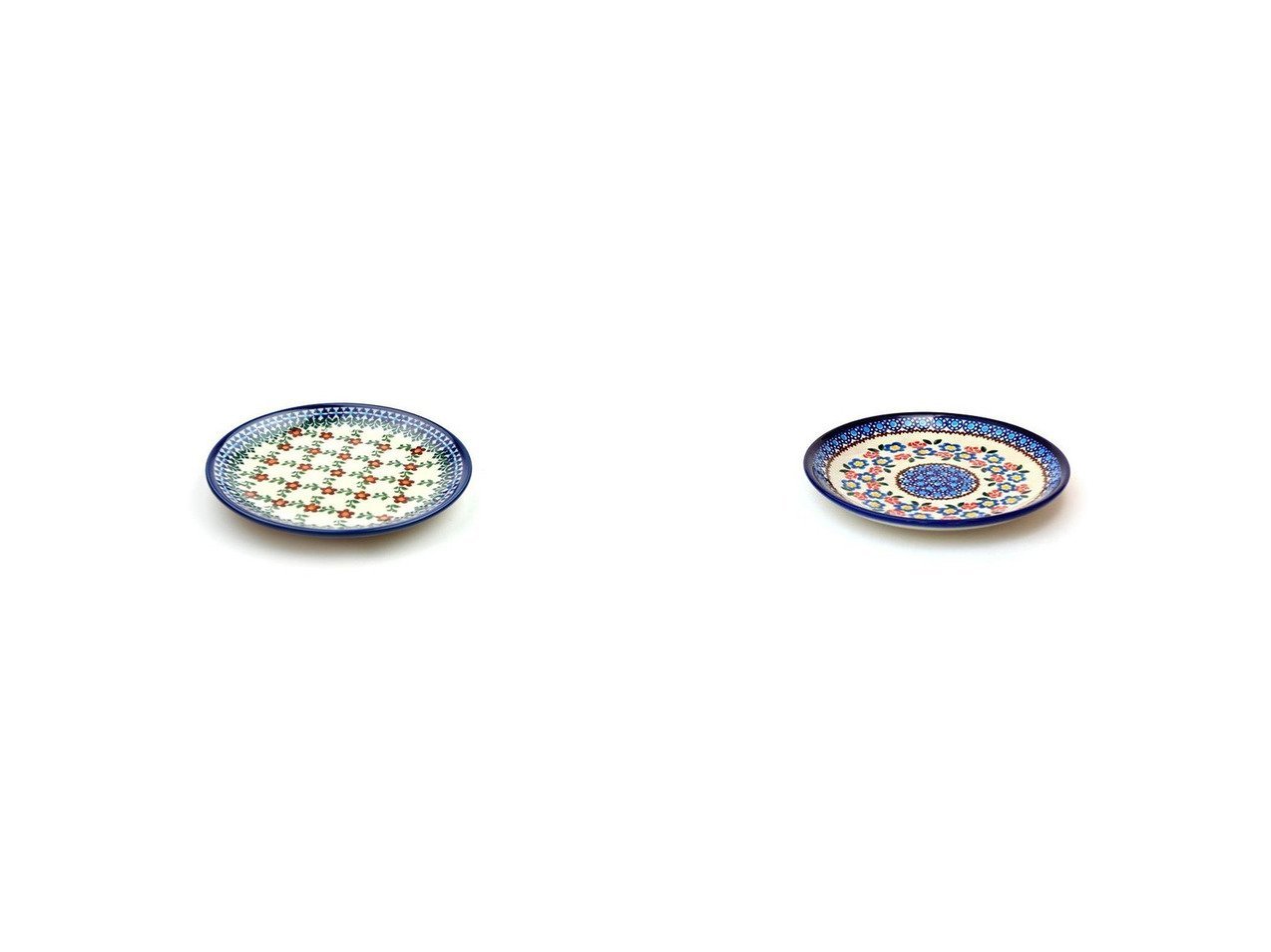 【Polish Pottery/ポーリッシュポタリー】の平皿φ16cm&平皿φ16cm 【FURNITURE】おすすめ！人気、インテリア雑貨、家具の通販  おすすめ人気トレンドファッション通販アイテム インテリア・キッズ・メンズ・レディースファッション・服の通販 founy(ファニー) 　テーブル　Table　ベーシック　Basic　モチーフ　Motif　皿　Dish　ホーム・キャンプ・アウトドア・お取り寄せ　Home,Garden,Outdoor,Camping Gear　キッチン・ダイニング　Kitchen Dining　キッチン家電・キッチン用品　Kitchenware　|ID:crp329100000186911