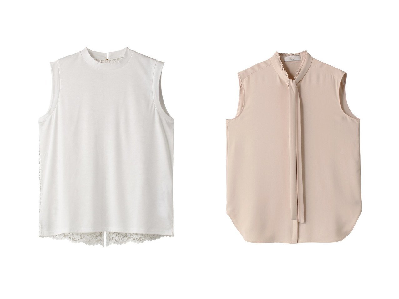 【BEIGE,/ベイジ,】のPALMIERS(パルミエ)/ノースリーブレースブラウス&EVA(エバ)/ボウタイノースリーブブラウス 【トップス、カットソー 人気通販 コーディネート通販】おすすめ！人気、トレンド、レディースファッションの通販 おすすめで人気の流行・トレンド、ファッションの通販商品 インテリア雑貨・家具・メンズファッション・キッズファッション・レディースファッション・服の通販 founy(ファニー) https://founy.com/ ファッション Fashion レディースファッション WOMEN トップス・カットソー Tops/Tshirt キャミソール / ノースリーブ No Sleeves シャツ/ブラウス Shirts/Blouses とろみ Thickness カーディガン Cardigan ジャケット Jacket ドレープ Drape ノースリーブ No Sleeve エレガント 上品 Elegant NEW・新作・新着・新入荷 New Arrivals ビジネス 仕事 通勤 Business なめらか Smooth シンプル Simple ファブリック Fabric フロント Front レース Race |ID:crp329100000187569