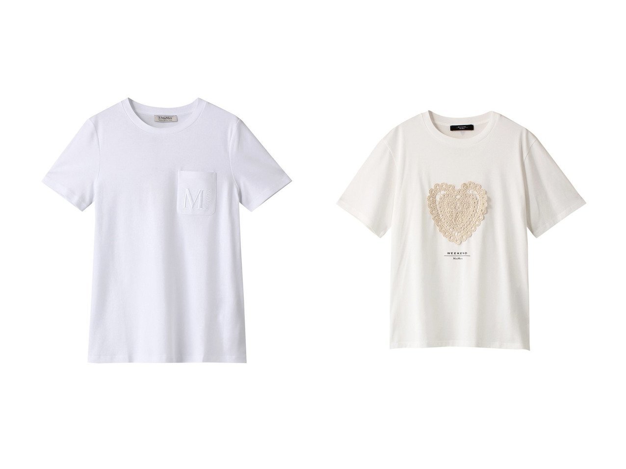 【Max Mara/マックスマーラ】の【Weekend Max Mara】BARBANO ジャージー コットン エンブロイダリー Tシャツ&【 S Max Mara】MADERA コットンジャージーTシャツ 【トップス、カットソー 人気通販 コーディネート通販】おすすめ！人気、トレンド、レディースファッションの通販 おすすめ人気トレンドファッション通販アイテム インテリア・キッズ・メンズ・レディースファッション・服の通販 founy(ファニー) 　ファッション　Fashion　レディースファッション　WOMEN　トップス・カットソー　Tops/Tshirt　シャツ/ブラウス　Shirts/Blouses　ロング / Tシャツ　T-Shirts　カットソー　Cut and Sewn　2024年　2024　2024-2025秋冬・A/W　Aw/Autumn/Winter/Fw/Fall/2024-2025　A/W・秋冬　Aw・Autumn/Winter・Fw・Fall-Winter　エンブロイダリー　Embroidery　ショート　Short　ジャージー　Jersey　スリーブ　Sleeve　ハーフ　Half　フロント　Front　ベーシック　Basic　リュクス　Luxe　ホワイト系　White　ブラック系　Black　|ID:crp329100000187583