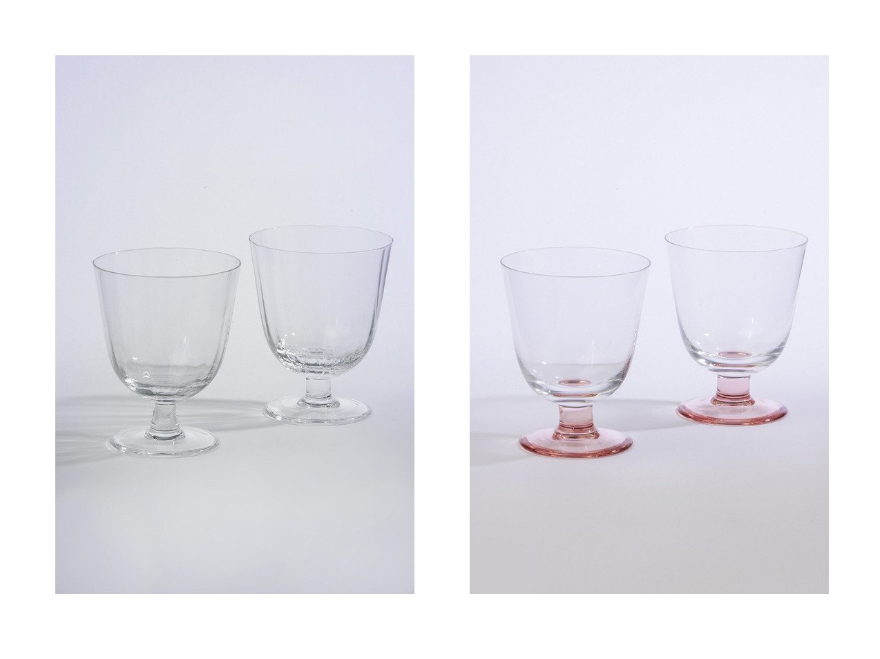 【STILLEBEN/スティルレーベン】のConcave Fan ワイングラス 2個セット&Concave ワイングラス 2個セット 【FURNITURE】おすすめ！人気、インテリア雑貨、家具の通販 おすすめ人気トレンドファッション通販アイテム インテリア・キッズ・メンズ・レディースファッション・服の通販 founy(ファニー) 　ガラス　Glass　クリスタル　Crystal　グラス　Glass　テーブル　Table　ハンド　Hand　グリーン系　Green　|ID:crp329100000187921