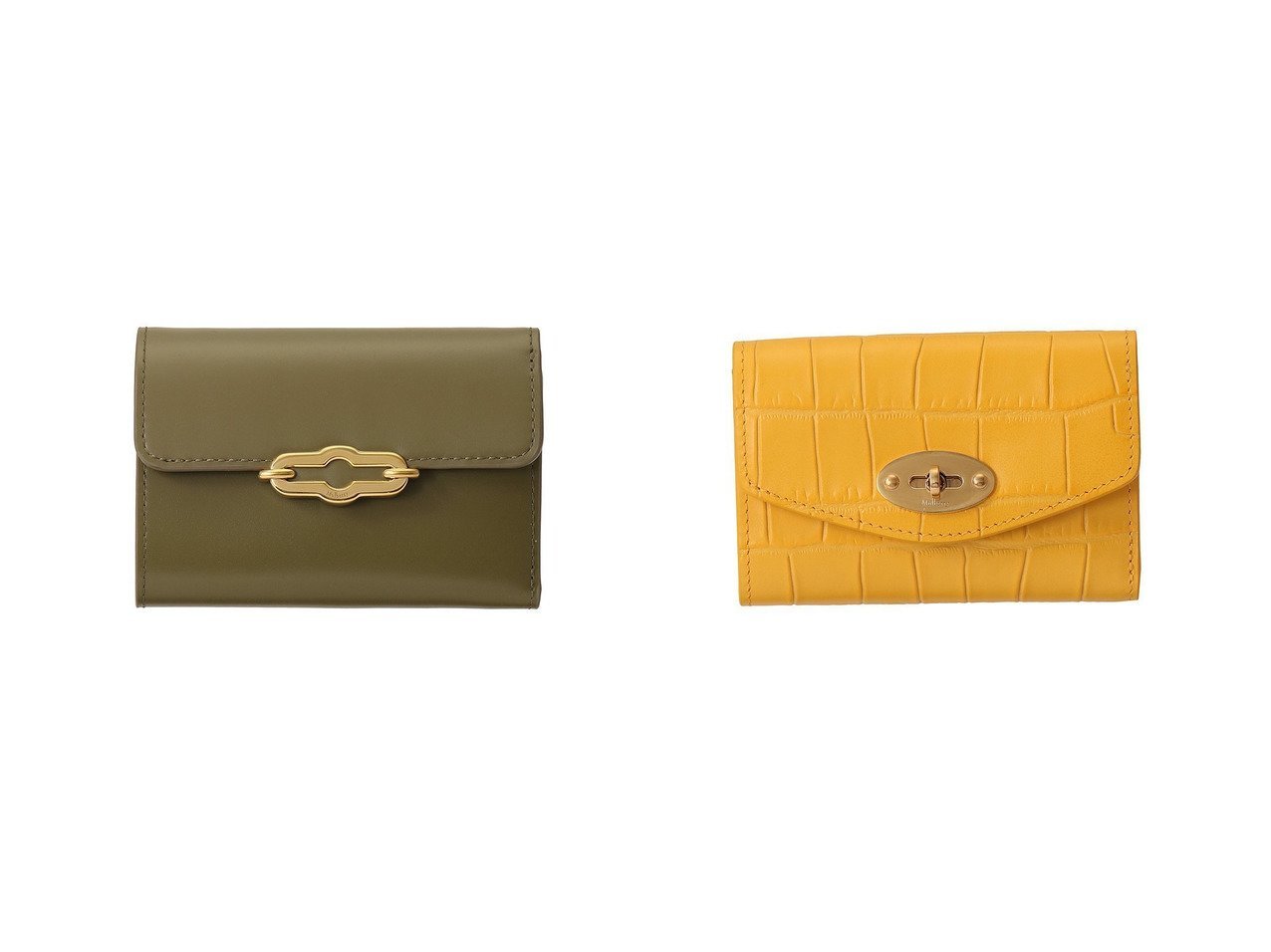 【Mulberry/マルベリー】のDARLEY FOLDED MULTI-CARD WALLET(CROC)&PIMLICO COMPACT WALLET 【ファッション雑貨 人気通販 コーディネート通販】おすすめ！人気、トレンド、レディースファッションの通販    おすすめ人気トレンドファッション通販アイテム インテリア・キッズ・メンズ・レディースファッション・服の通販 founy(ファニー) 　ファッション　Fashion　レディースファッション　WOMEN　財布　Wallets　2024年　2024　2024-2025秋冬・A/W　Aw/Autumn/Winter/Fw/Fall/2024-2025　A/W・秋冬　Aw・Autumn/Winter・Fw・Fall-Winter　コンパクト　Compact　財布　Wallet　イエロー系　Yellow　グリーン系　Green　ブラック系　Black　|ID:crp329100000189026