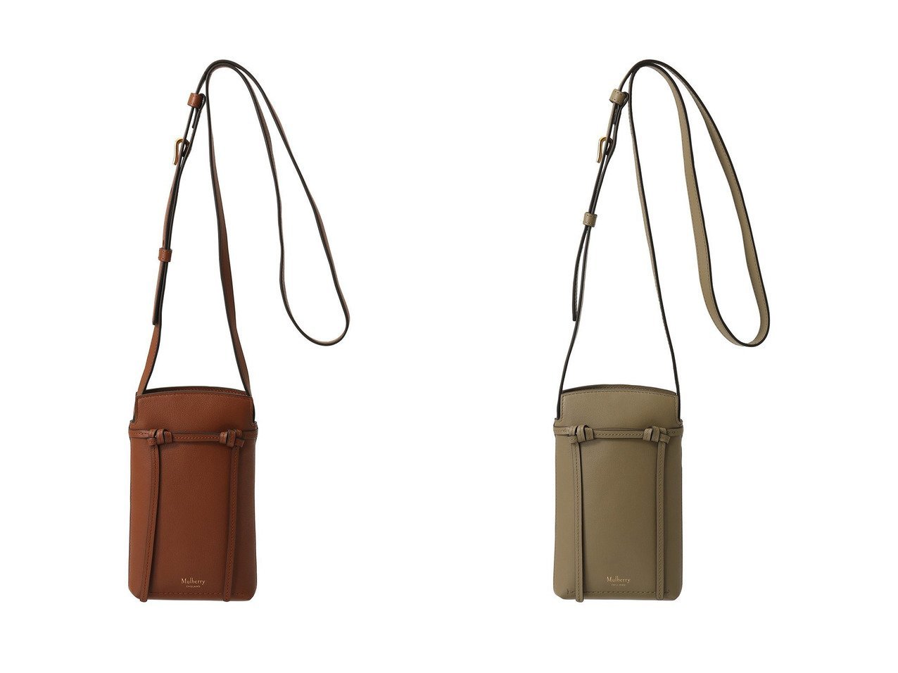 【Mulberry/マルベリー】のCLOVELLY PHONE POUCH (REFINED FLAT CALF)&CLOVELLY PHONE POUCH (MICRO CLASSIC GRAIN) 【ファッション雑貨 人気通販 コーディネート通販】おすすめ！人気、トレンド、レディースファッションの通販    おすすめ人気トレンドファッション通販アイテム インテリア・キッズ・メンズ・レディースファッション・服の通販 founy(ファニー) 　ファッション　Fashion　レディースファッション　WOMEN　2024年　2024　2024-2025秋冬・A/W　Aw/Autumn/Winter/Fw/Fall/2024-2025　A/W・秋冬　Aw・Autumn/Winter・Fw・Fall-Winter　なめらか　Smooth　エレガント 上品　Elegant　コレクション　Collection　ショルダー　Shoulder　シルク　Silk　ポシェット　Pochette　ラップ　Wrap　ロング　Long　人気　Popularity　グリーン系　Green　ブラック系　Black　|ID:crp329100000189027