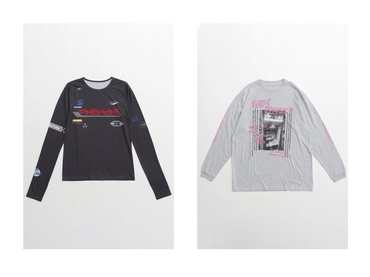 【MAISON SPECIAL/メゾンスペシャル】のEARLYROMANCE Long Sleeve T-EARLYROMANCEロンTEE&FinishLINEスキントップス 【 人気通販 コーディネート通販】おすすめ！人気、トレンド、レディースファッションの通販    おすすめ人気トレンドファッション通販アイテム インテリア・キッズ・メンズ・レディースファッション・服の通販 founy(ファニー) 　ファッション　Fashion　レディースファッション　WOMEN　トップス・カットソー　Tops/Tshirt　シャツ/ブラウス　Shirts/Blouses　ロング / Tシャツ　T-Shirts　カットソー　Cut and Sewn　2024年　2024　2024-2025秋冬・A/W　Aw/Autumn/Winter/Fw/Fall/2024-2025　A/W・秋冬　Aw・Autumn/Winter・Fw・Fall-Winter　スリーブ　Sleeve　レース　Race　ロング　Long　グレー系　Gray　ホワイト系　White　ベージュ系　Beige　オレンジ系　Orange　|ID:crp329100000189077