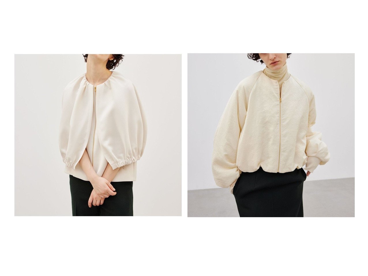 【BEIGE,/ベイジ,】の【洗える】 ノーカラージャケット&ノーカラーブルゾン 【アウター 人気通販 コーディネート通販】おすすめ！人気、トレンド、レディースファッションの通販   おすすめ人気トレンドファッション通販アイテム インテリア・キッズ・メンズ・レディースファッション・服の通販 founy(ファニー) 　ファッション　Fashion　レディースファッション　WOMEN　アウター　Coat Outerwear　ジャケット　Jackets　ノーカラージャケット　No Collar Leather Jackets　ブルゾン　Blouson/Jackets　NEW・新作・新着・新入荷　New Arrivals　A/W・秋冬　Aw・Autumn/Winter・Fw・Fall-Winter　おすすめ　Recommend　カットソー　Cut And Sew　カーディガン　Cardigan　シンプル　Simple　ジャケット　Jacket　ストレッチ　Stretch　フォルム　Form　ロング　Long　洗える　Washable　シアー　Sheer　タイトスカート　Tight Skirt　タートルネック　Turtleneck　ドローストリング　Drawstring　バルーン　Balloon　フロント　Front　ブルゾン　Blouson　ワイド　Wide　ブラック系　Black　|ID:crp329100000189269