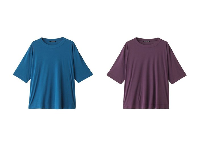 【mizuiro ind/ミズイロ インド】のgauze crew neck half slv T Tシャツ 【トップス、カットソー 人気通販 コーディネート通販】おすすめ！人気、トレンド、レディースファッションの通販   おすすめ人気トレンドファッション通販アイテム 人気、トレンドファッション・服の通販 founy(ファニー) ファッション Fashion レディースファッション WOMEN トップス・カットソー Tops/Tshirt シャツ/ブラウス Shirts/Blouses ロング / Tシャツ T-Shirts カットソー Cut and Sewn シアー Sheer ショート Short シンプル Simple スリーブ Sleeve ハーフ Half NEW・新作・新着・新入荷 New Arrivals |ID:crp329100000189298